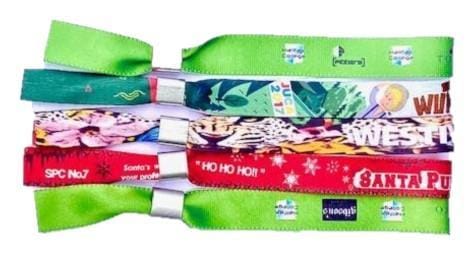 Full Colour Fabric Wristbands Promotions Only Lanyards