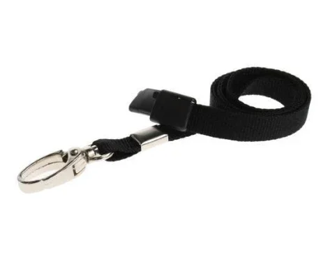 10mm Unbranded Lanyard Metal Clip Black Promotions Only Lanyards