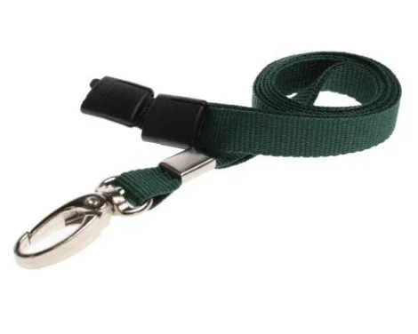 10mm Unbranded Lanyard Metal Clip Green Promotions Only Lanyards