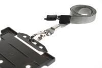 10mm Unbranded Lanyard Metal Clip Grey Promotions Only Lanyards