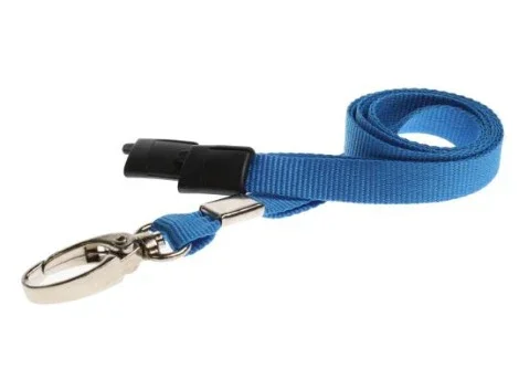10mm Unbranded Lanyard Metal Clip Light Blue Promotions Only Lanyards