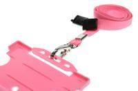 10mm Unbranded Lanyard Metal Clip Pink Promotions Only Lanyards 1