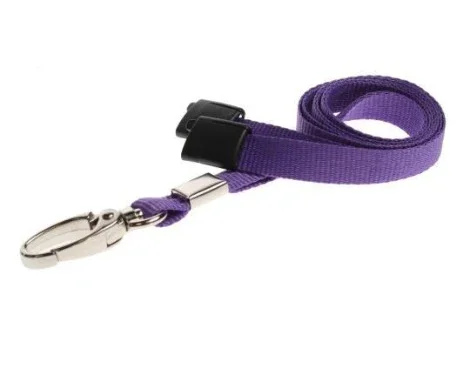10mm Unbranded Lanyard Metal Clip Purple Promotions Only Lanyards