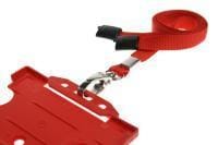10mm Unbranded Lanyard Metal Clip Red Promotions Only Lanyards 1