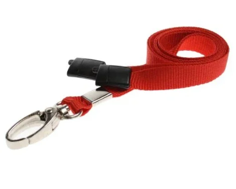10mm Unbranded Lanyard Metal Clip Red Promotions Only Lanyards