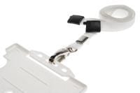 10mm Unbranded Lanyard Metal Clip White Promotions Only Lanyards