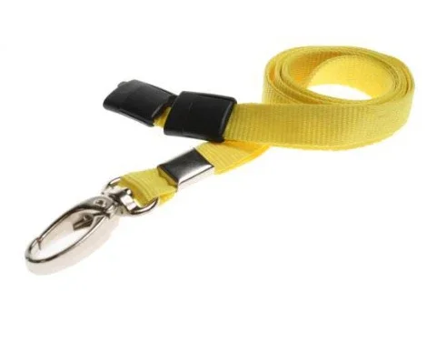 10mm Unbranded Lanyard Metal Clip Yellow Promotions Only Lanyards
