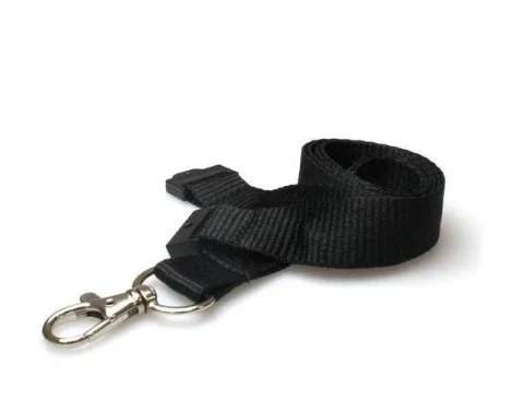 Plain Lanyards 20mm Flat with Metal Clip - 4 Colours - Pack of 100 - Image 7