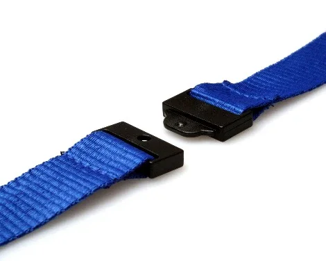Plain Lanyards 20mm Flat with Metal Clip - 4 Colours - Pack of 100 - Image 2