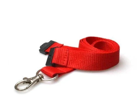 Plain Lanyards 20mm Flat with Metal Clip - 4 Colours - Pack of 100 - Image 5