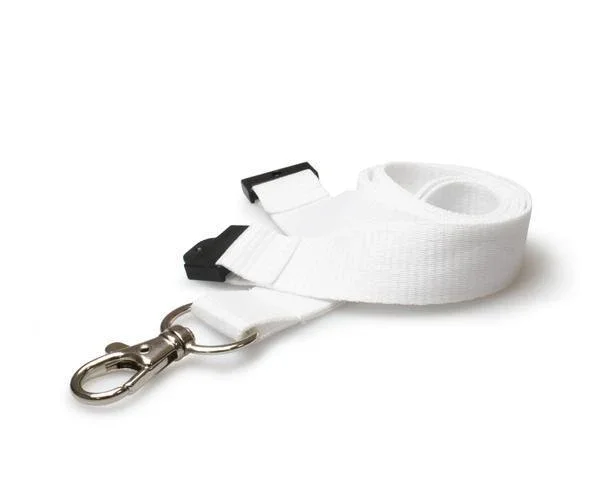 Plain Lanyards 20mm Flat with Metal Clip - 4 Colours - Pack of 100 - Image 3