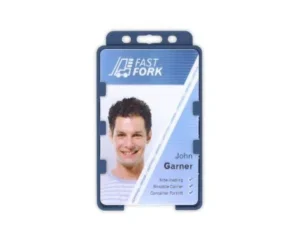 Dual Biobadge Dark Blue Card Holders Portrait Promotions Only Lanyards