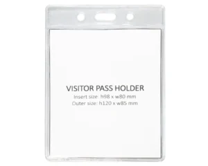 Eco Clear Visitor 98mm X 80mm Portrait Promotions Only Lanyards