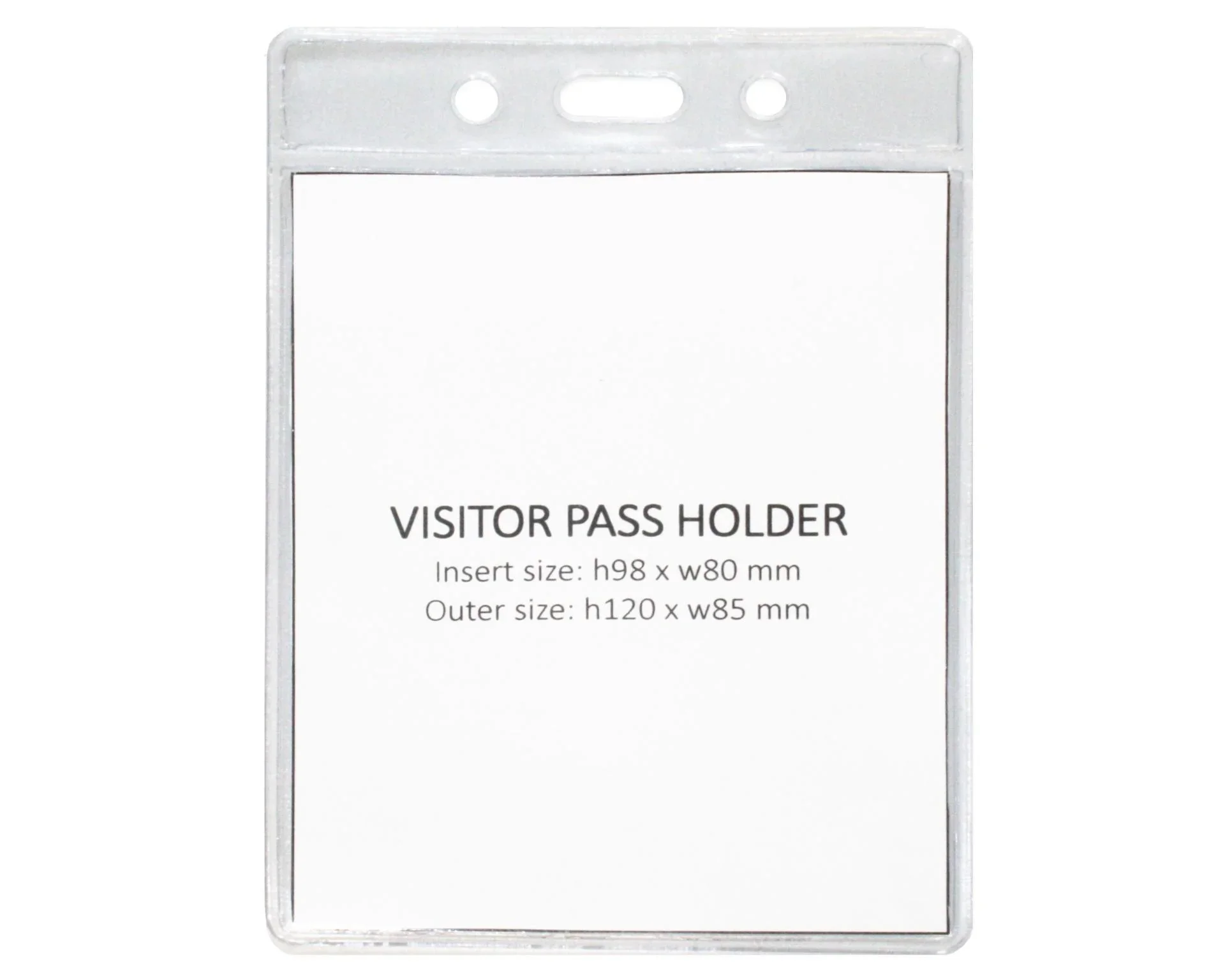 Eco Clear Visitor 98mm X 80mm Portrait Promotions Only Lanyards