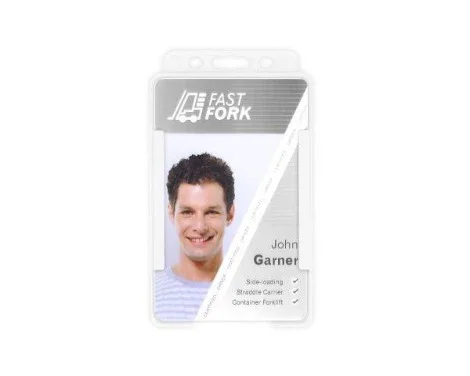 Single Biobadge White Card Holders Portrait Promotions Only Lanyards